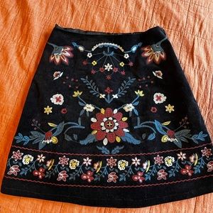Mini floral skirt